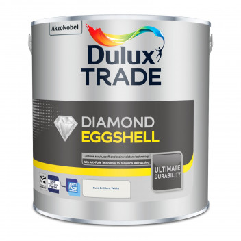 Dulux Trade Diamond Eggshell Pure Brilliant White 2.5L
