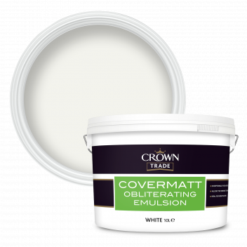 10L Crown Trade Covermatt Obliterating Emulsion White