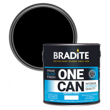 2.5L Bradite One Can Multi Surface - Eggshell OC64 - Black