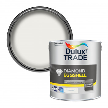 Dulux Trade Diamond Eggshell Pure Brilliant White 2.5L