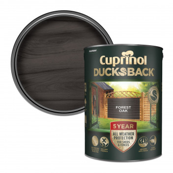 Cuprinol Ducksback Shed & Fence Paint - Forest Oak - 5L