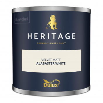 Dulux Trade Heritage Colour Tester Alabaster White 125ML