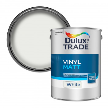 Dulux Trade Vinyl Matt White 5L