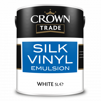 5L Crown Trade Vinyl Silk White