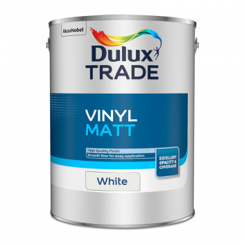 Dulux Trade Vinyl Matt White 5L
