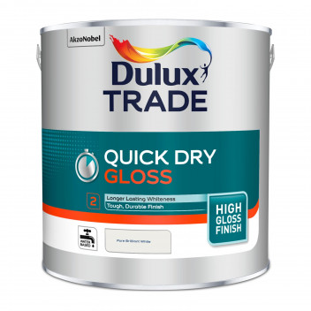 Dulux Trade Quick Dry Gloss Pure Brilliant White 2.5L
