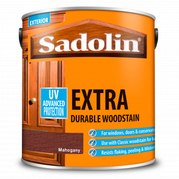 Sadolin Extra Durable Woodstain – Weatherproof Exterior Wood Stain for Ultimate Protection - Mahogan