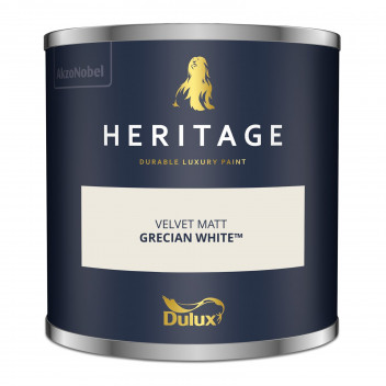Dulux Trade Heritage Colour Tester Grecian White 125ML