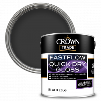 2.5L Crown Trade Fastflow Gloss Black