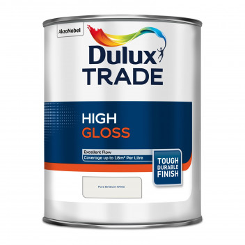 Dulux Trade High Gloss Pure Brilliant White 1L