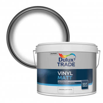 Dulux Trade Vinyl Matt  Pure Brilliant White 7.5L