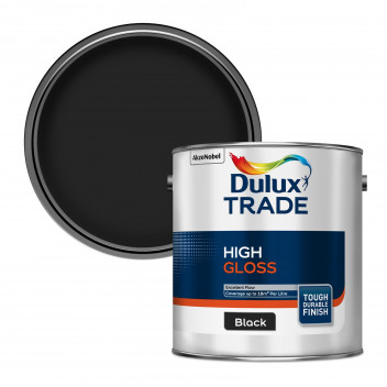 Dulux Trade High Gloss Black 2.5L