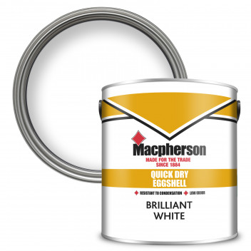 2.5L Macpherson Quick Dry Eggshell Brilliant White