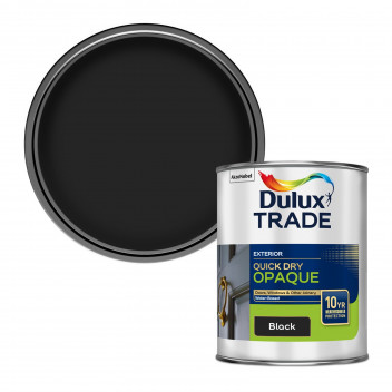 Dulux Trade Quick Dry Opaque Black 1L