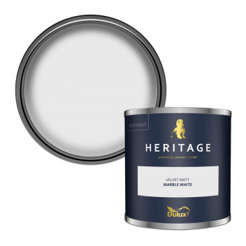 Dulux Trade Heritage Colour Tester Marble White 125ML