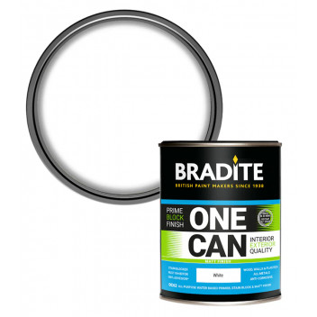 1L Bradite One Can Multi Surface - Matt OC63 - White