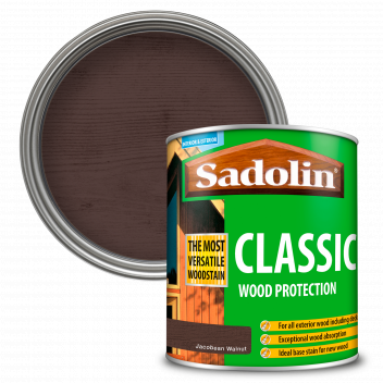 Sadolin Classic All Purpose Woodstain – Weatherproof Interior and Exterior Wood Stain - Jacobean Wal