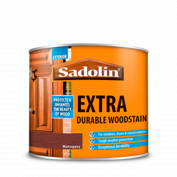 Sadolin Extra Durable Woodstain – Weatherproof Exterior Wood Stain for Ultimate Protection - Mahogan