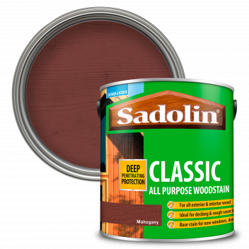 Sadolin Classic All Purpose Woodstain – Weatherproof Interior and Exterior Wood Stain - Mahogany - 2