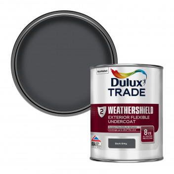 Dulux Trade Weathershield Exterior Undercoat Dark Grey 1L