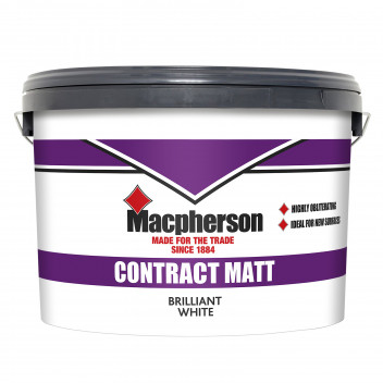 Macpherson Contract Matt – Quick-Drying Obliterating Emulsion for Plaster Walls and Ceilings – Brill