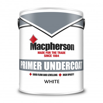 Macpherson Undercoat – Full-Coverage Undercoat for Interior Wood and Metal – White – 5L