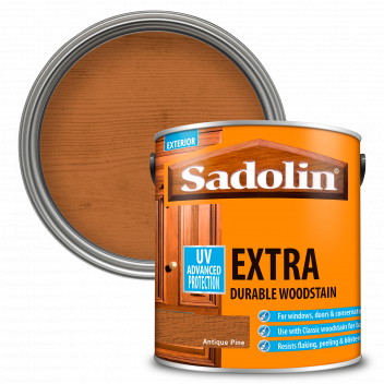 Sadolin Extra Durable Woodstain – Weatherproof Exterior Wood Stain for Ultimate Protection - Antique