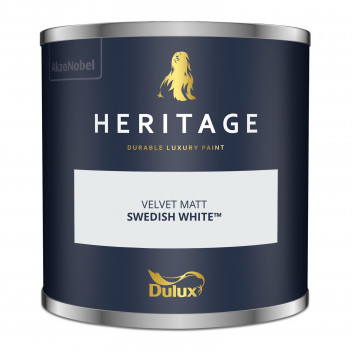 Dulux Trade Heritage Colour Tester Swedish White 125ML