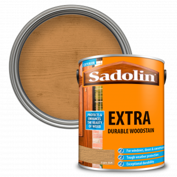 Sadolin Extra Durable Woodstain – Weatherproof Exterior Wood Stain for Ultimate Protection - Light O