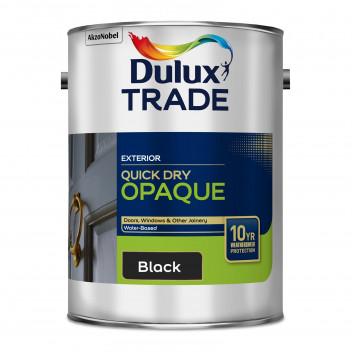 Dulux Trade Quick Dry Opaque Black 5L