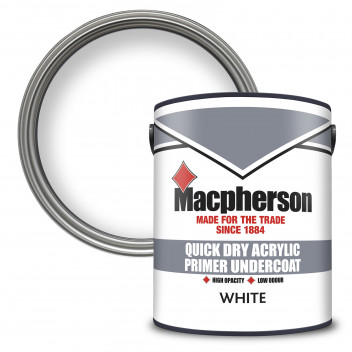 Macpherson Acrylic Primer Undercoat – Fast-Drying Water-Based Primer Undercoat for Interior Wood - W