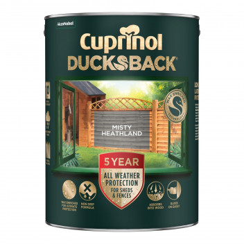 Cuprinol Ducksback Shed & Fence Paint - Misty Heathland - 5L