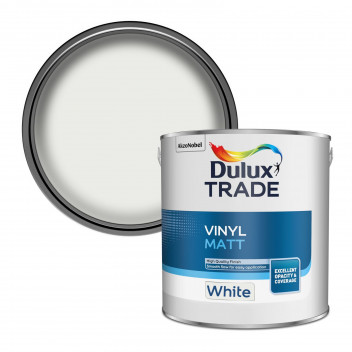 Dulux Trade Vinyl Matt White 2.5L