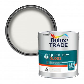 Dulux Trade Quick Dry Gloss Pure Brilliant White 2.5L