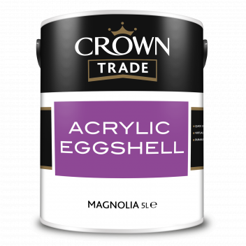 5L Crown Trade Acrylic Eggshell Magnolia