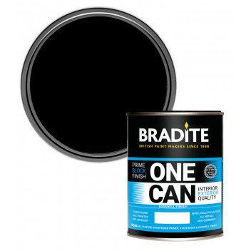 1L Bradite One Can Multi Surface - Eggshell OC64 - Black