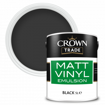 5L Crown Trade Matt Vinyl Black