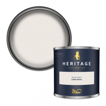 Dulux Trade Heritage Colour Tester Linen White 125ML