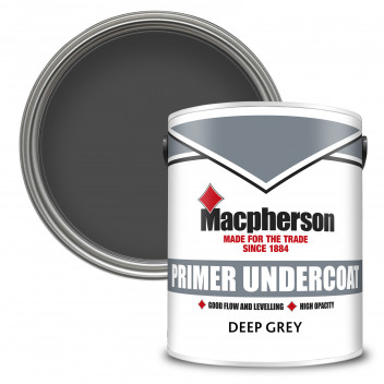 Macpherson Undercoat – Full-Coverage Undercoat for Interior Wood and Metal – Deep Grey – 5L