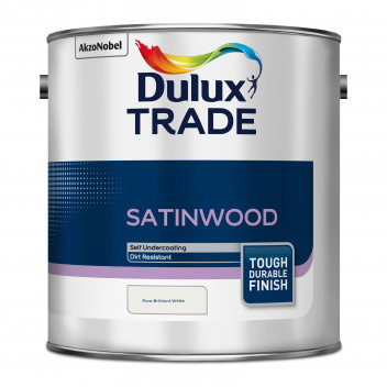 Dulux Trade Satinwood Pure Brilliant White 2.5L