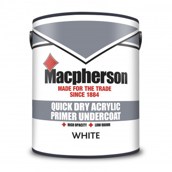 Macpherson Acrylic Primer Undercoat – Fast-Drying Water-Based Primer Undercoat for Interior Wood - W