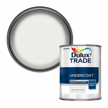 Dulux Trade Undercoat Pure Brilliant White 1L
