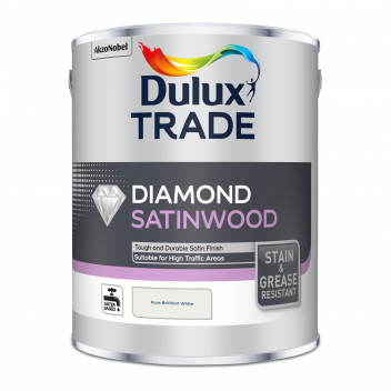Dulux Trade Diamond Satinwood Pure Brilliant White 2.5L