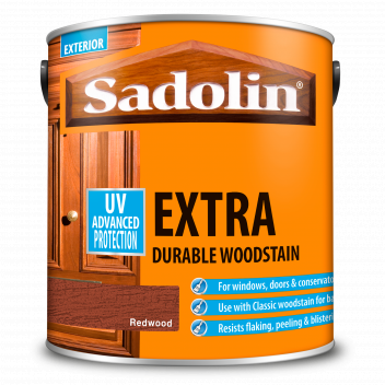Sadolin Extra Durable Woodstain – Weatherproof Exterior Wood Stain for Ultimate Protection - Redwood