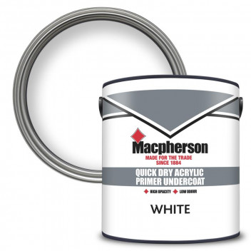 Macpherson Acrylic Primer Undercoat – Fast-Drying Water-Based Primer Undercoat for Interior Wood - W