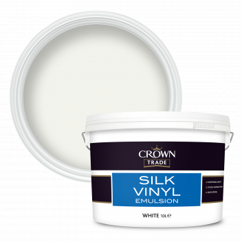 10L Crown Trade Vinyl Silk White