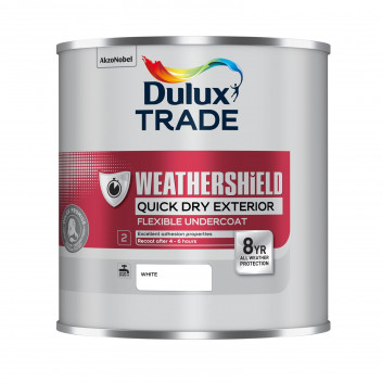 Dulux Trade Weathershield Quick Dry Ext Flexible Undercoat White 5L