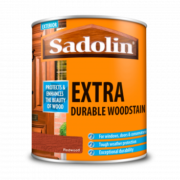 Sadolin Extra Durable Woodstain – Weatherproof Exterior Wood Stain for Ultimate Protection - Redwood