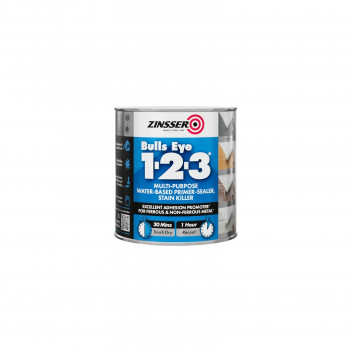 Zinsser Bullseye 1-2-3 Water-Based Primer-Sealer White 1L