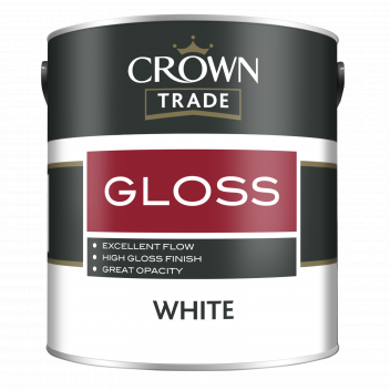 2.5L Crown Trade Full Gloss White